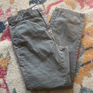 JCrew Women’s Cropped Green Chino Pants